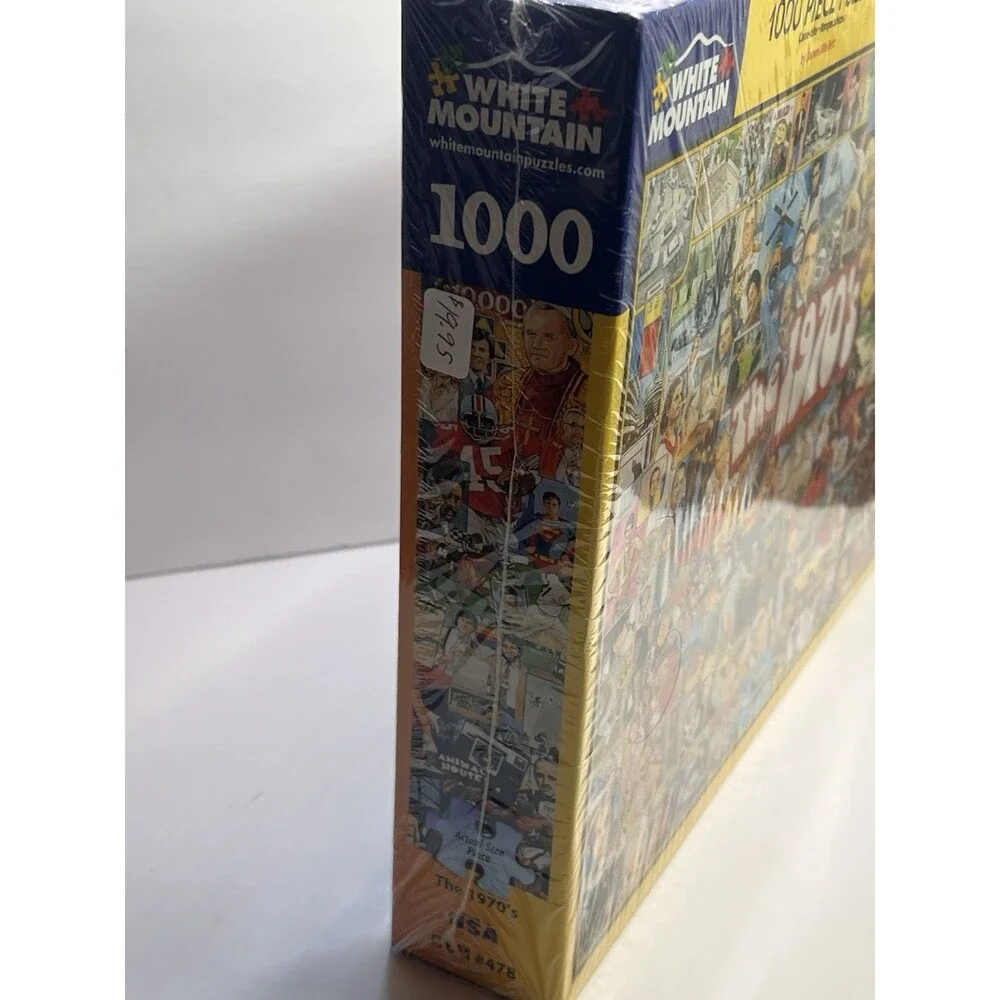 (NEW)  White Mountain “The 1970’s” 1000 Piece Puzzle Sealed Retro Nostalgia